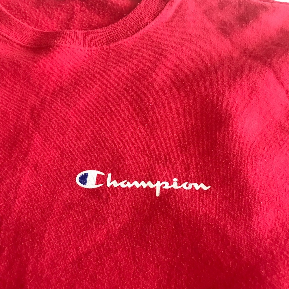 Red Champion Sweatshirt